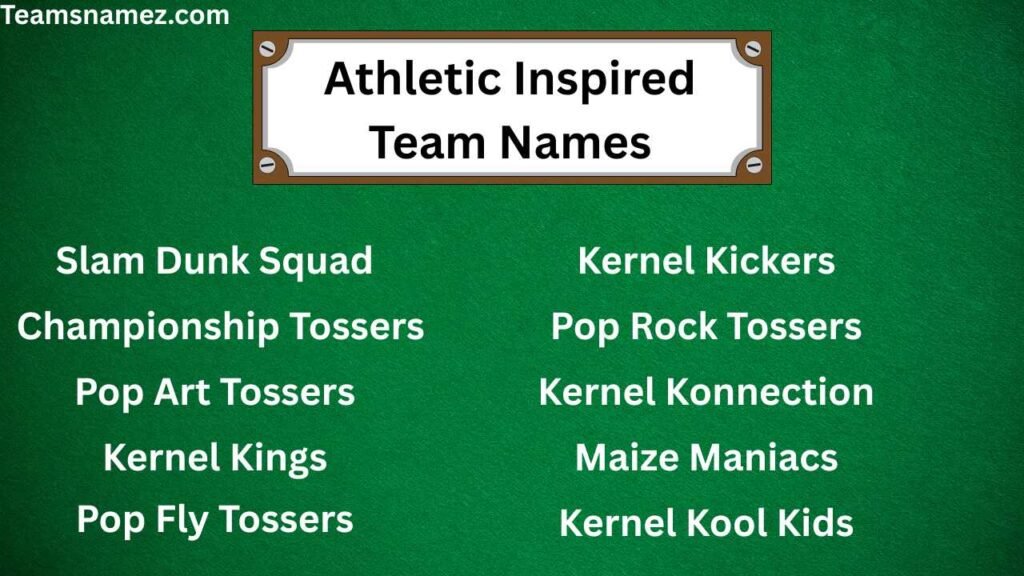 Athletic Inspired Team Names