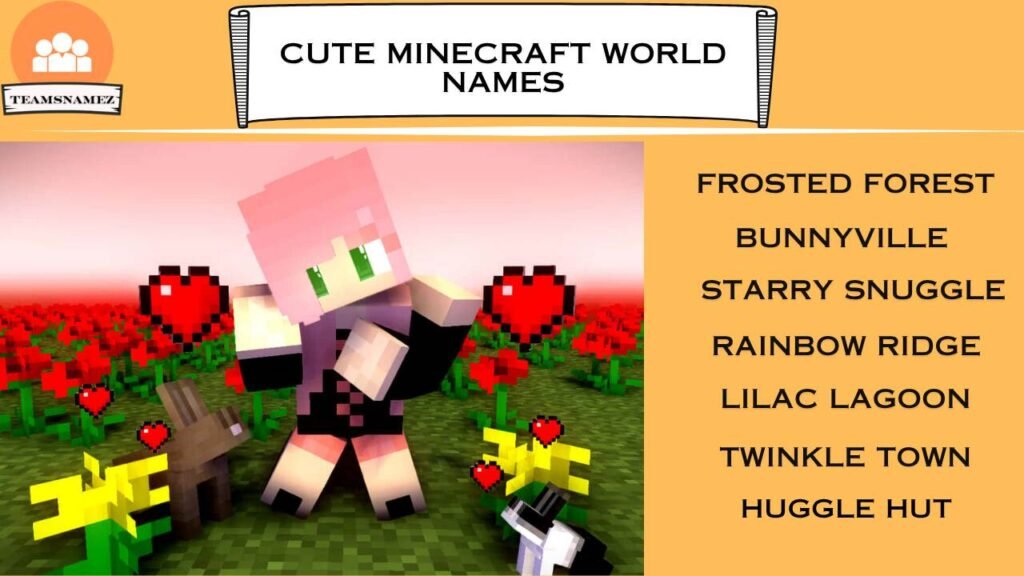 Cute Minecraft world Names