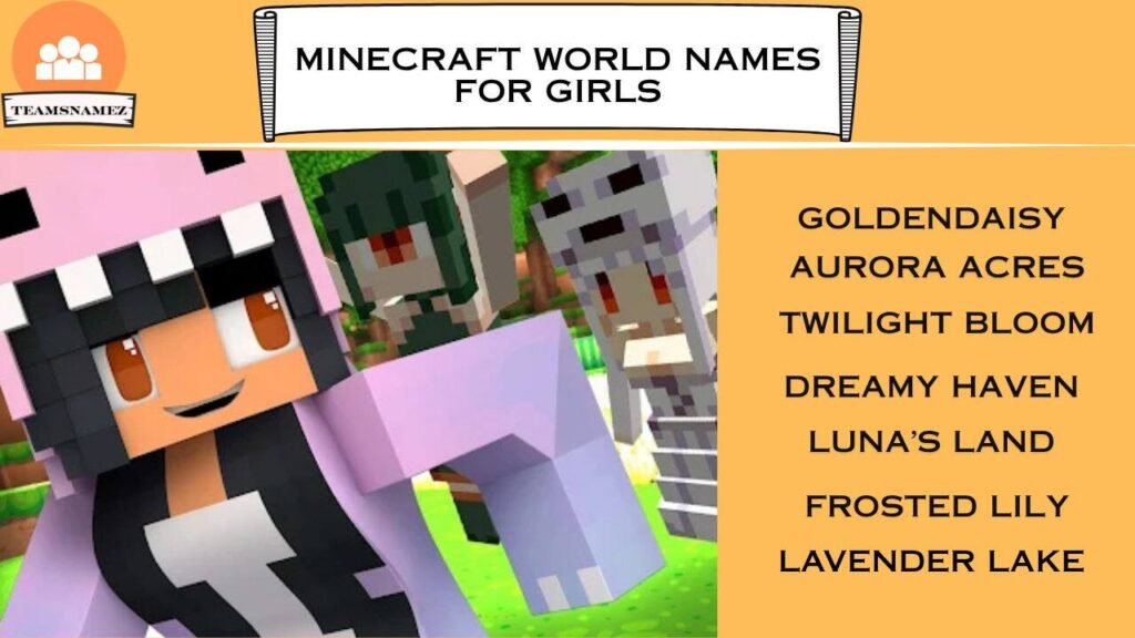 Minecraft World Names for Girls
