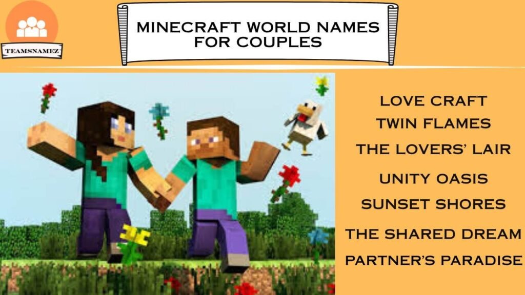 Minecraft world names for couples