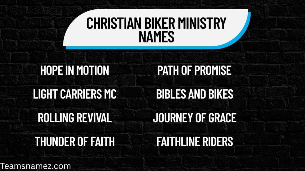Christian Biker Ministry Names