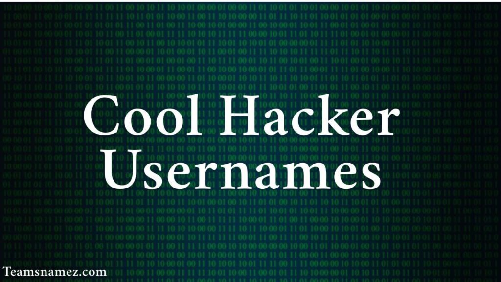 Cool Hacker Usernames