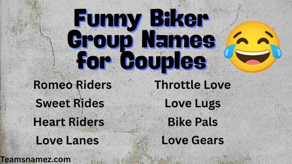 Funny Biker Group Names for Couples