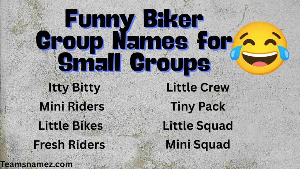 Funny Biker Group Names for Small Groups
