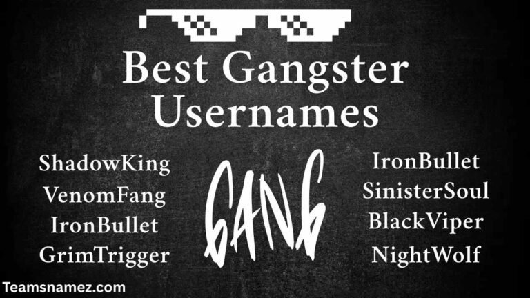 Gangster Usernames ideas