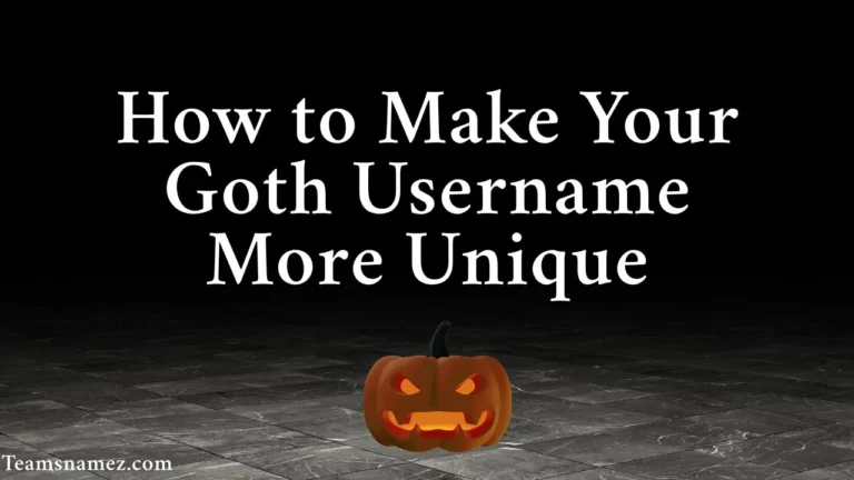 How to Make Your Goth Username More Unique