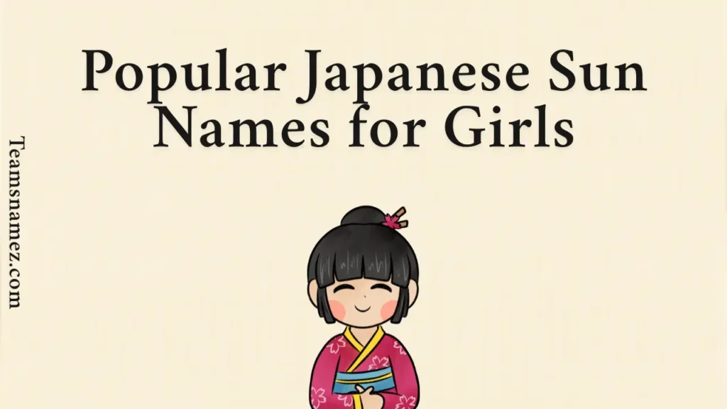 Popular Japanese Sun Names for Girls