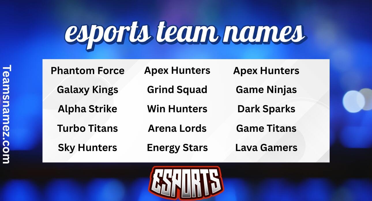 Esports Team Name ideas