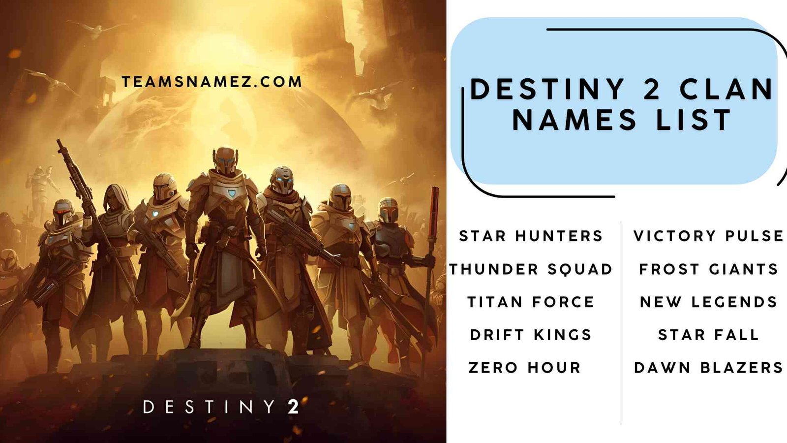 Destiny 2 Clan Names