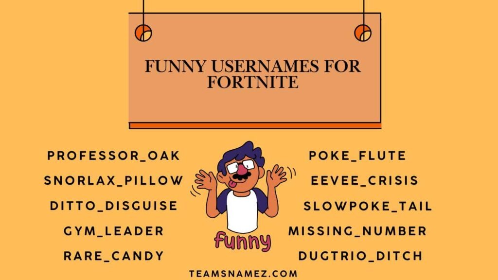 Funny Usernames for Fortnite