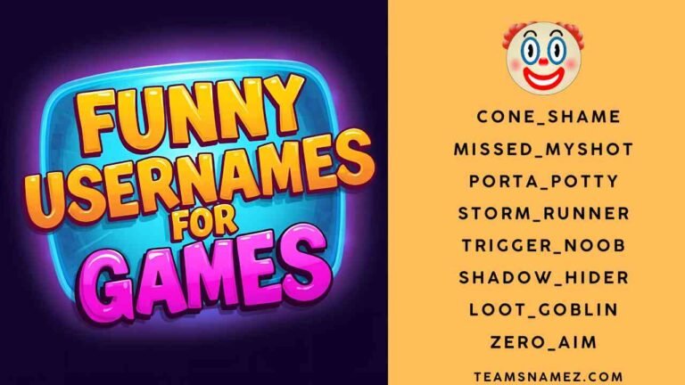 Funny Usernames for Games