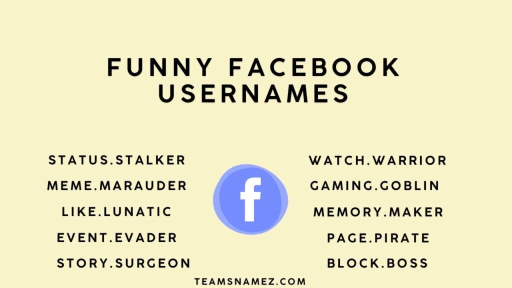 Funny Facebook Usernames
