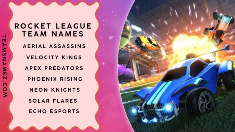 Rocket League Team Names ideas