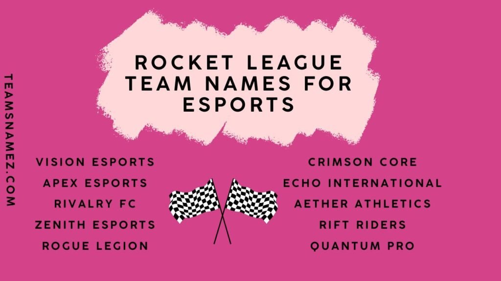Rocket League Team Names ideas for Esports