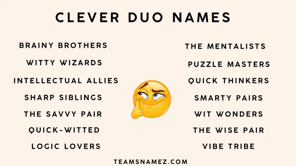 Clever Duo Names