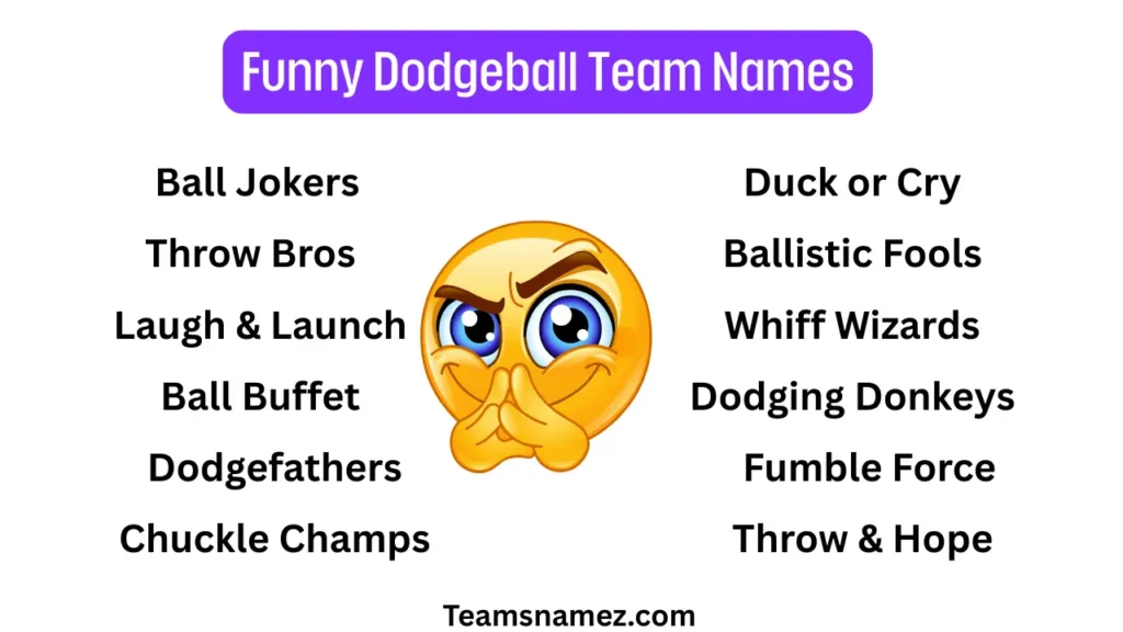 Funny Dodgeball Team Name ideas