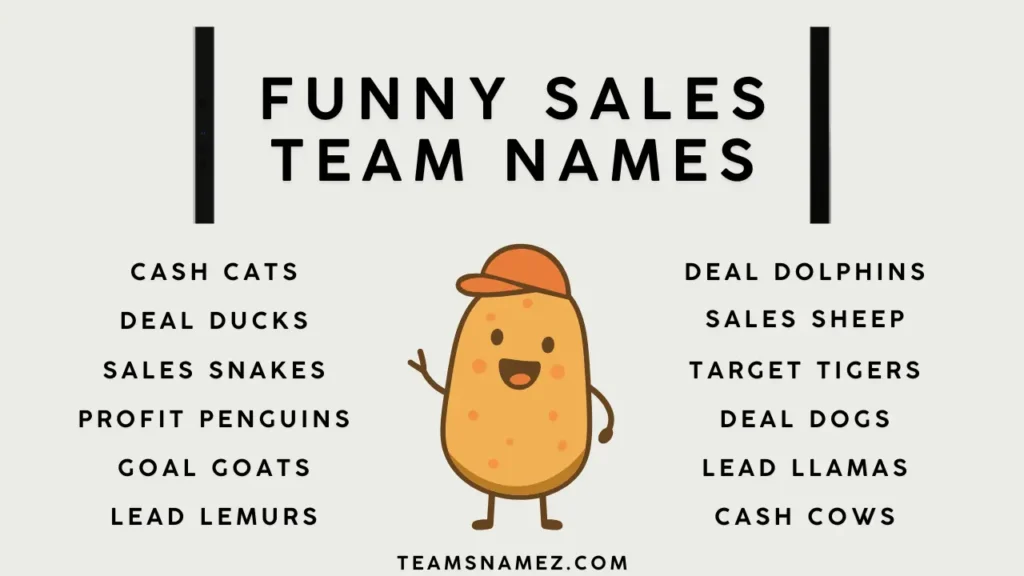 Funny Sales Team Names ideas