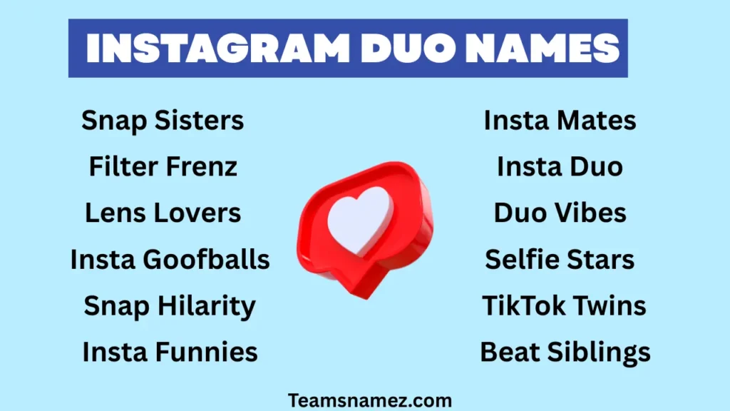 Instagram Duo Names ideas