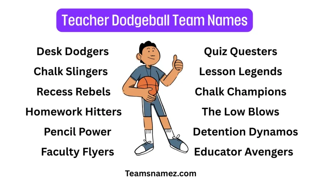 Teacher Dodgeball Team Name ideas
