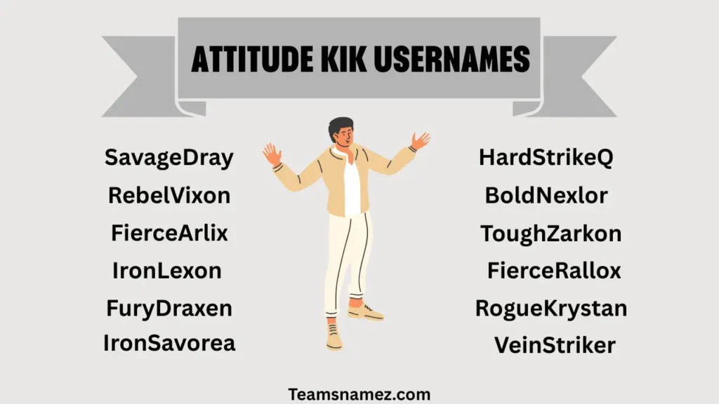 Attitude Kik Username list