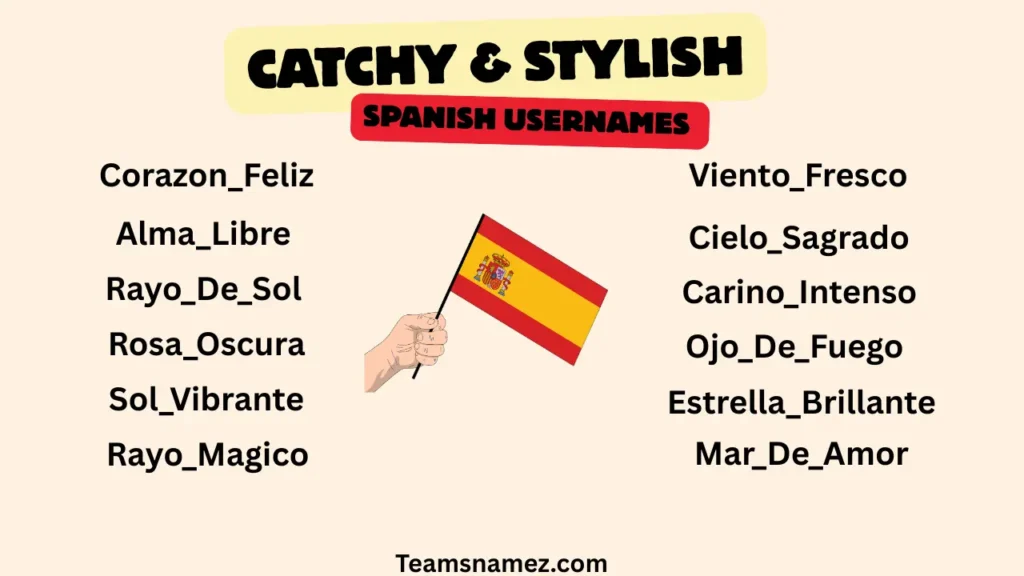 Catchy & Stylish Spanish Username Ideas