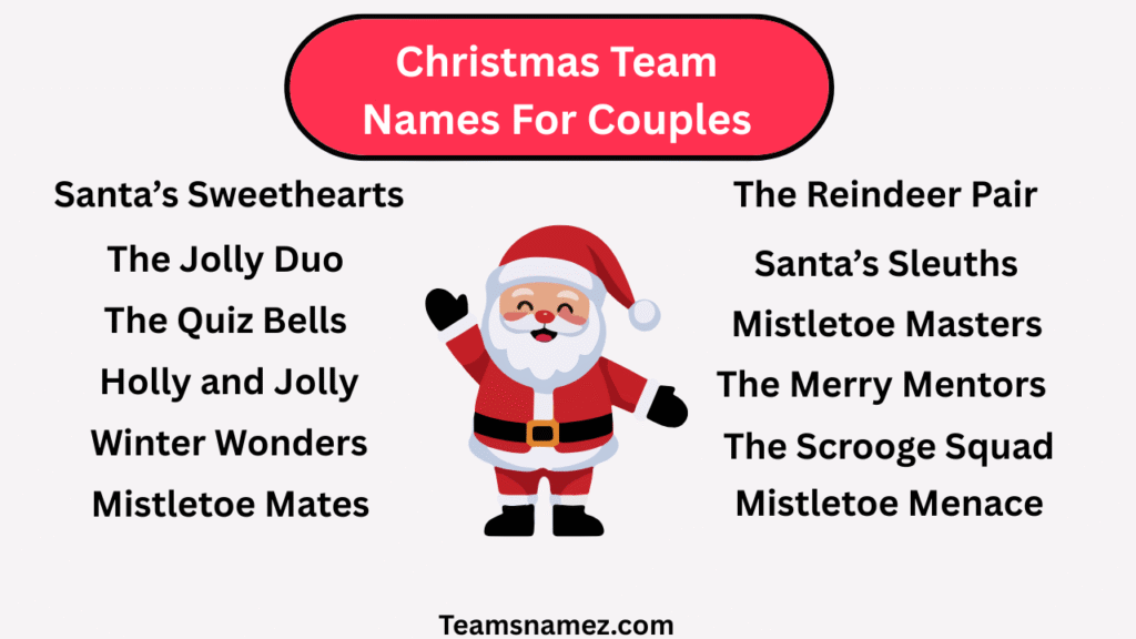 Christmas Team Names For Couples