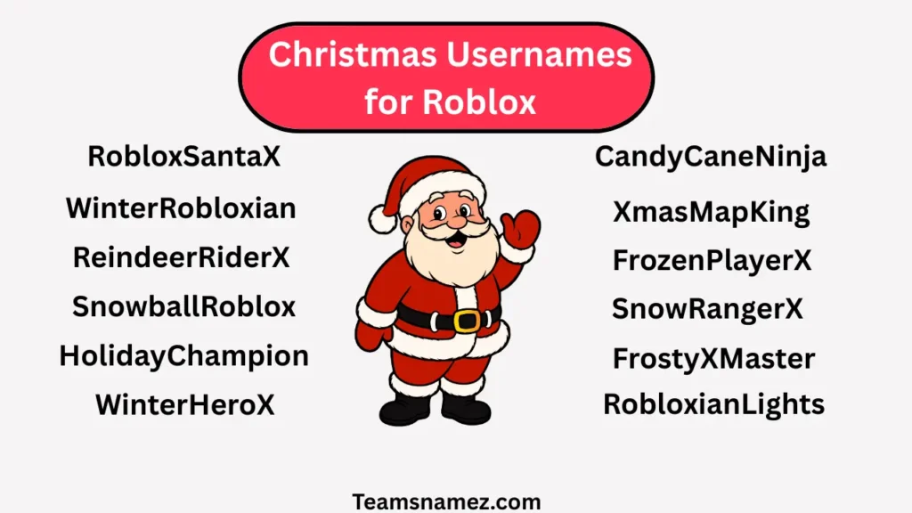 Christmas Usernames for Roblox