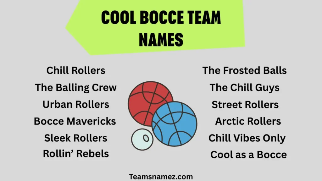 Cool Bocce Ball Team Names
