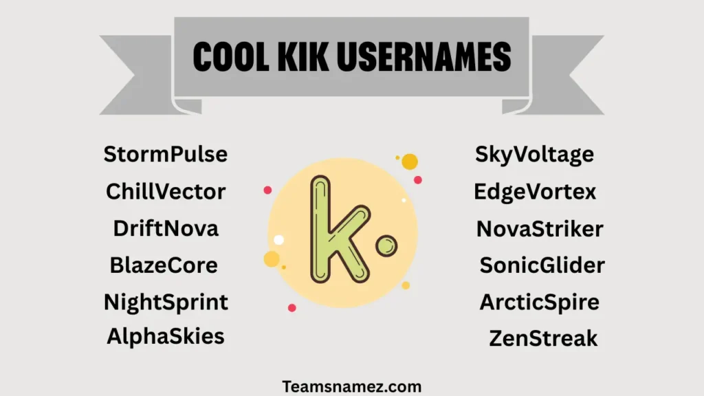 Cool Kik Username ideas
