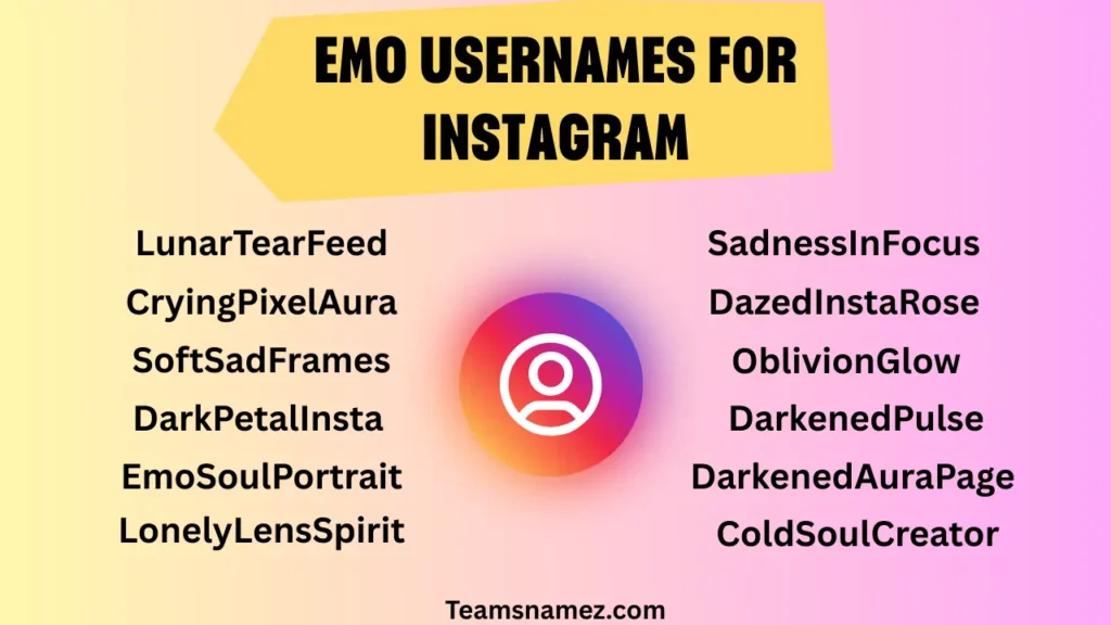 Emo Username ideas for Instagram