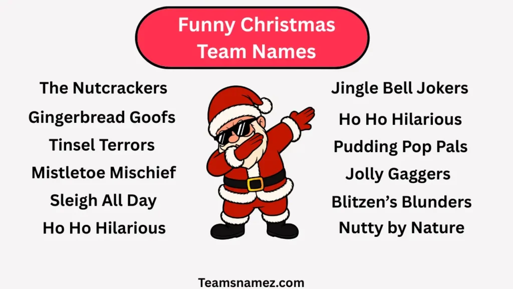 Funny Christmas Team Names