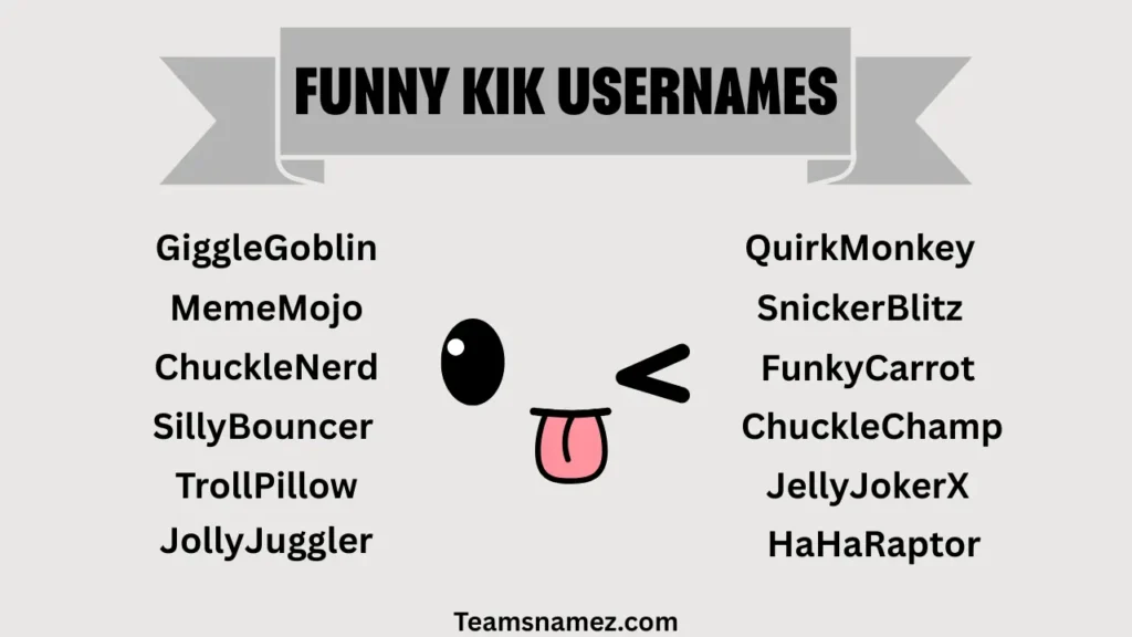 Funny Kik Username ideas