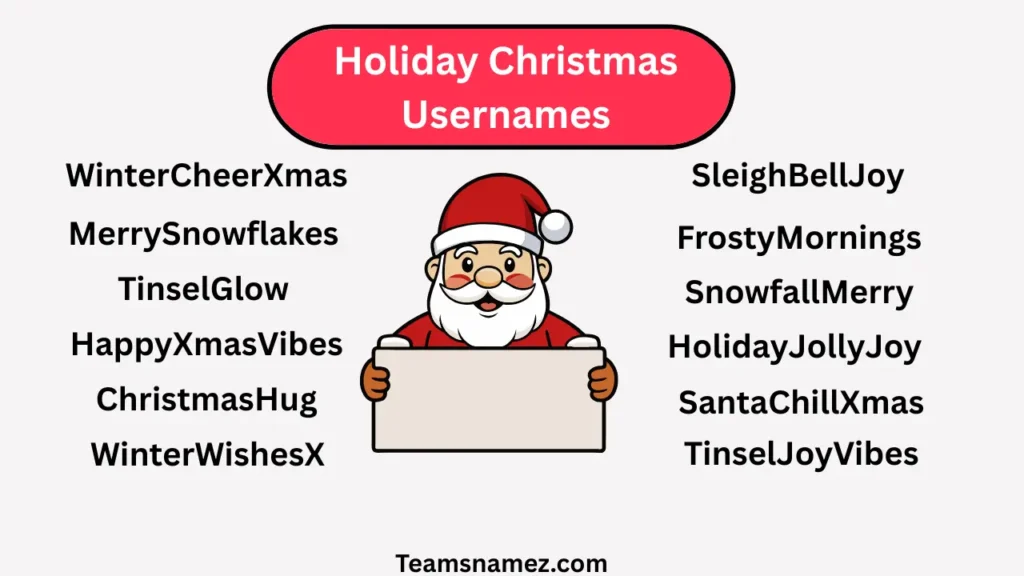 Holiday Christmas Usernames