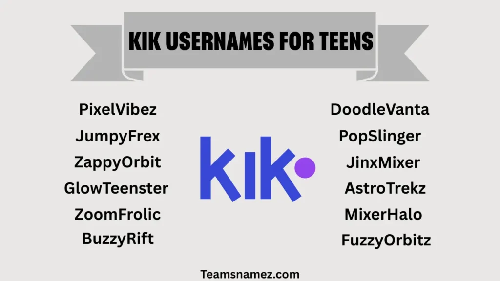Kik Username ideas for Teens