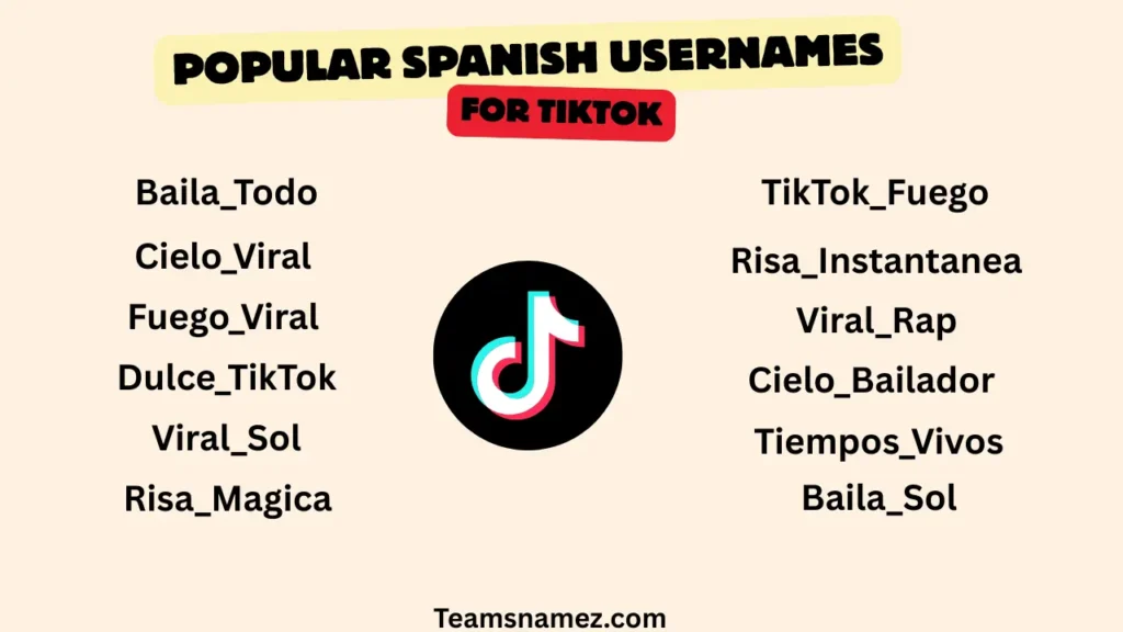 Spanish Usernames for TikTok